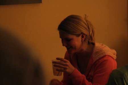 Katie and I supplied lots of vodka and whiskey and mixers, Dan supplied the fancy flavored vodka, and Matt brought the gin!